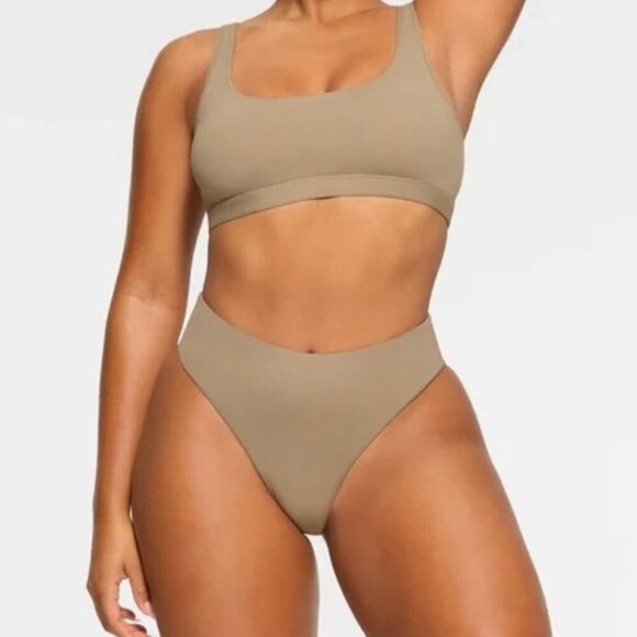 SKIMS Other - NWT SKIMS Mid Waist Swim Bottoms Desert Small